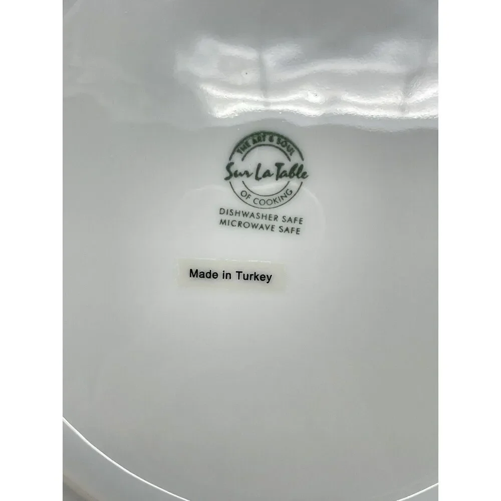 Sur La Table Bistro Service Charger Wide Rimmed Dinner Chop Plate 12.5